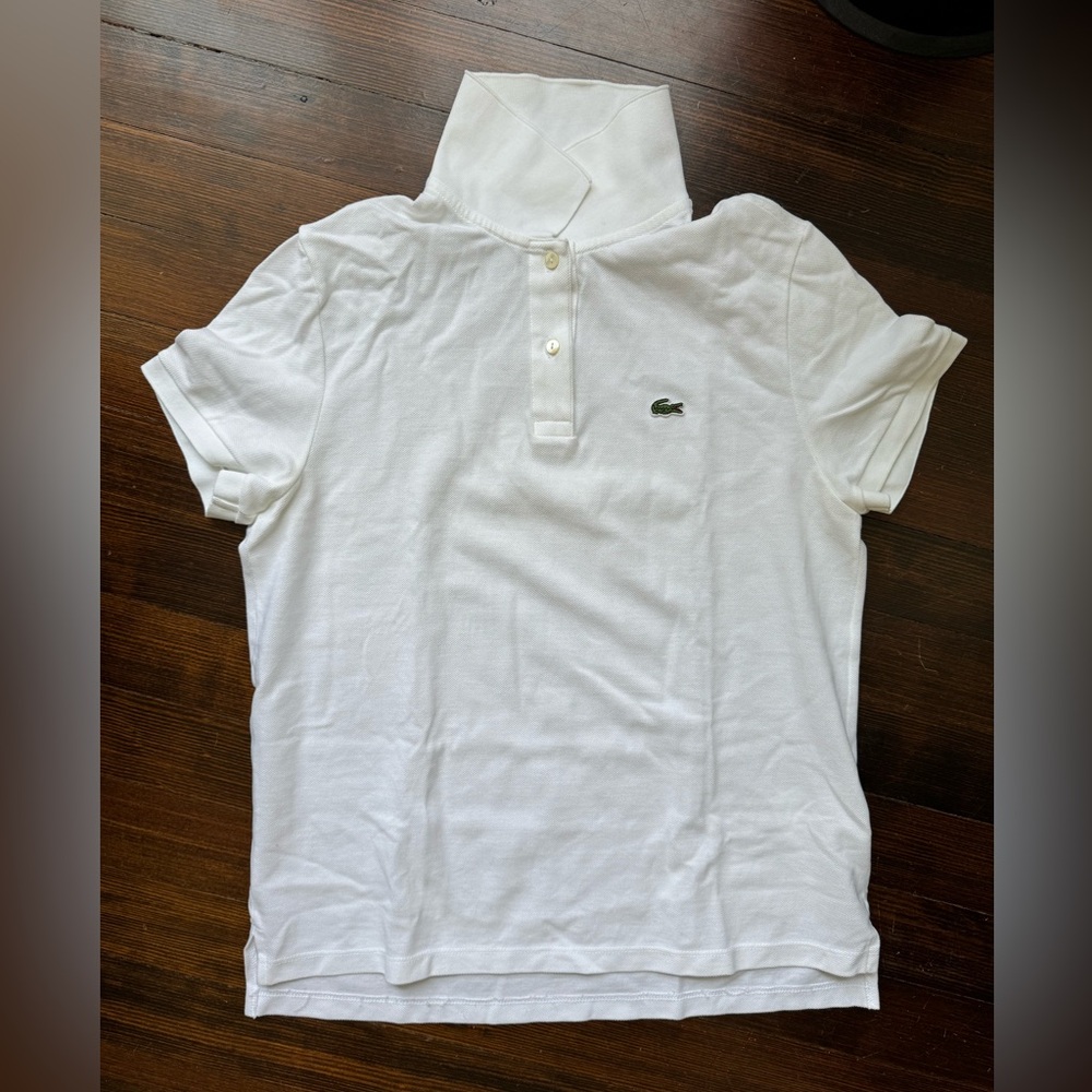 Lacoste Regular Fit White Polo 36